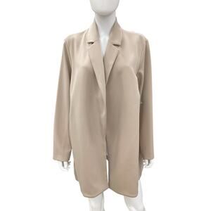 Eileen Fisher Duster/ Long Blazer Women’s Size 2X No Closure Pockets Beige